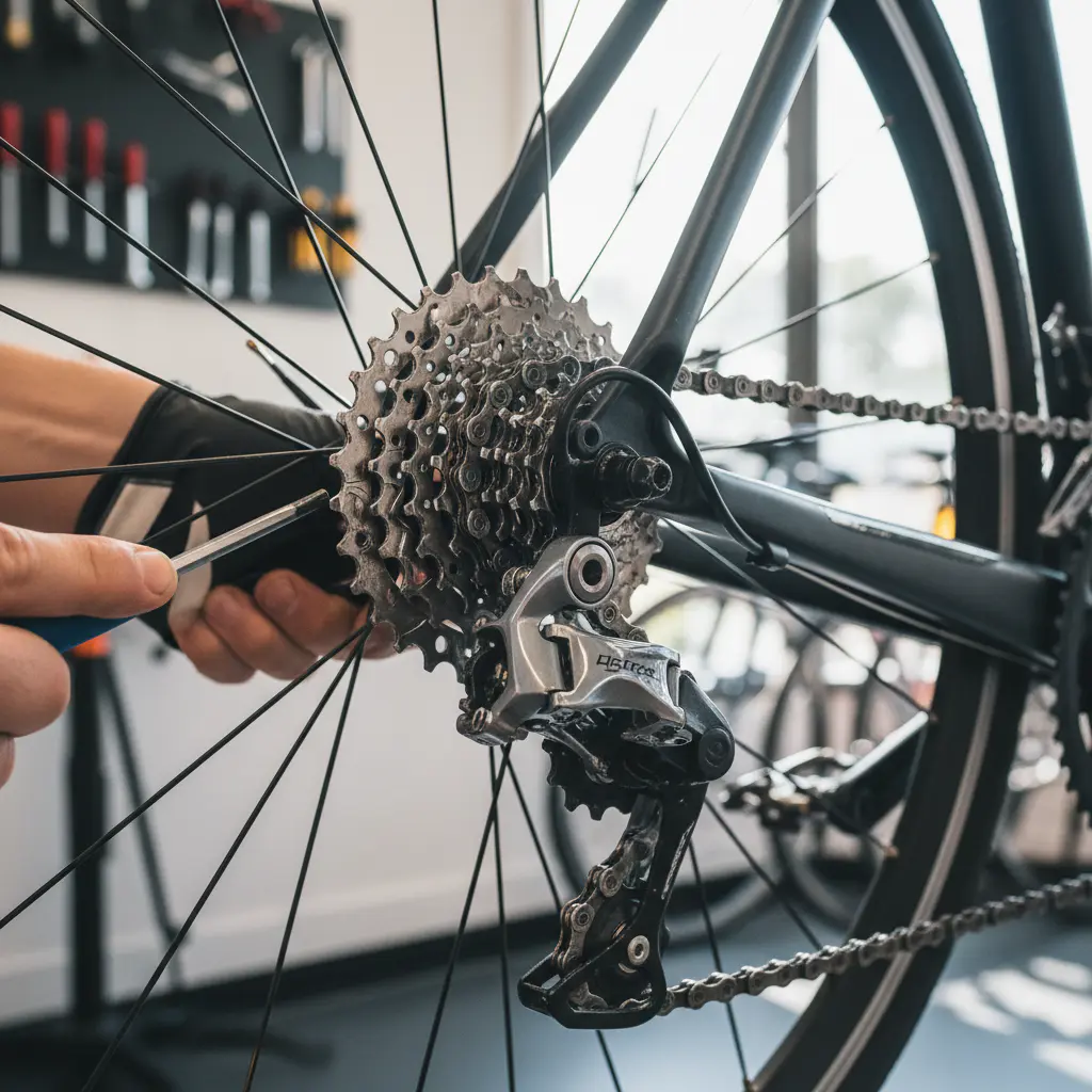 Riparazione cambio bici
